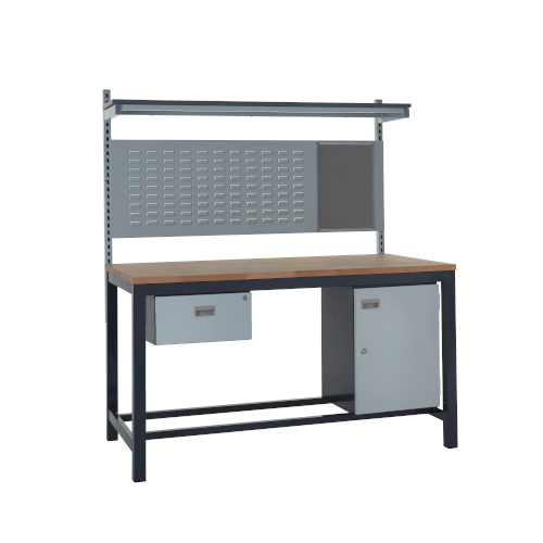 Heavy Duty Square Tube Workbench with Accessories